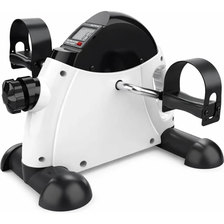 Wisam Mini Heimtrainer LCD Arm Bein Trainer Pedalgerät, kompakt und leise, für Ober- und Unterkörpertraining, rutschfeste Pedale