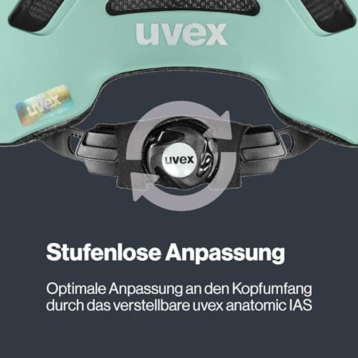 Uvex Urban Planet Helm, City Jade matt, Größe 54-58 cm, mit Hardshell-Technologie und 3D IAS Anpassung – Bild 5
