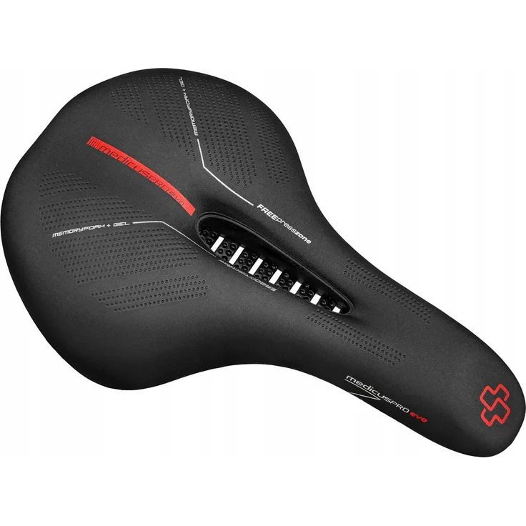 Wittkop Medicus PROevo 1.0 TRK, Fahrradsattel mit Belüftungssystem, rutschfester Oberfläche und figurbestimmter Passform