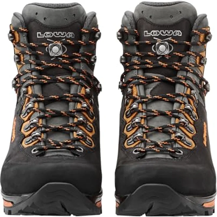 LOWA CAMINO EVO GTX, Mittelstiefel für Herren, wasserdicht, schwarz/orange, Größe 42.5 – Bild 3