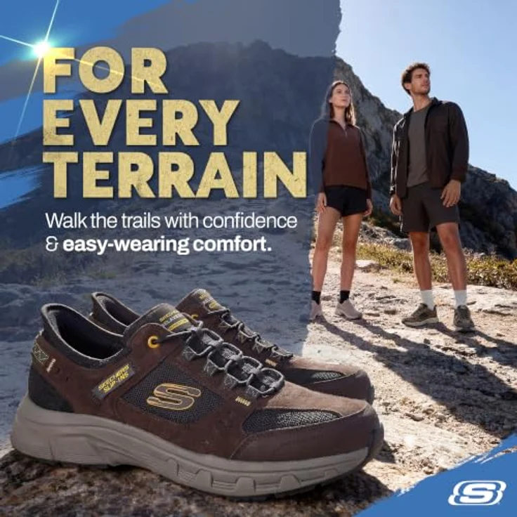 Skechers OAK CANYON - CONSISTENT WINNER Outdoorschuh, Größe 42, braun/schwarz, 100% Textil, sportlich, Schnürverschluss – Bild 2