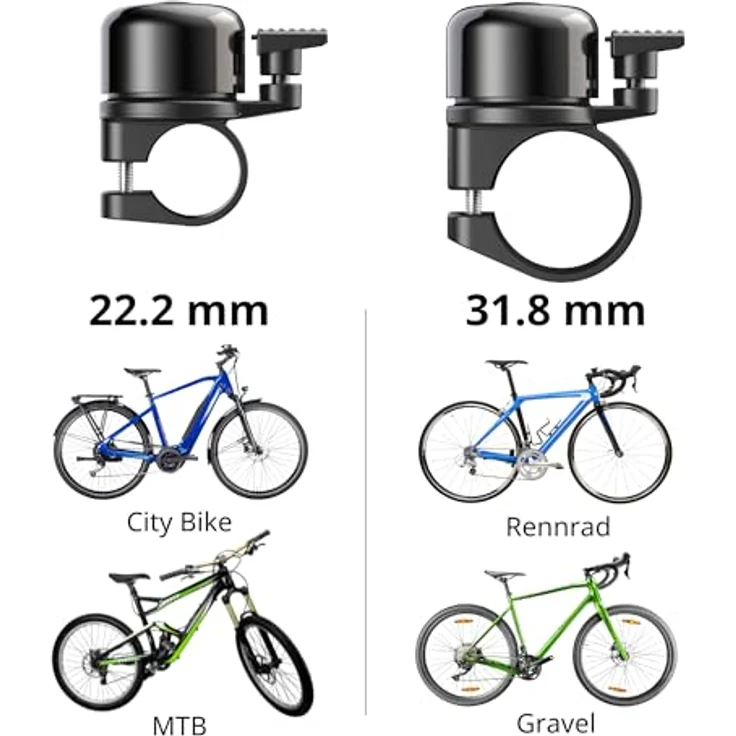 AIRBELL Klingel AirBell Pro, Kinderfahrradklingel mit Bluetooth®-Technologie und dezentem Design – Bild 7
