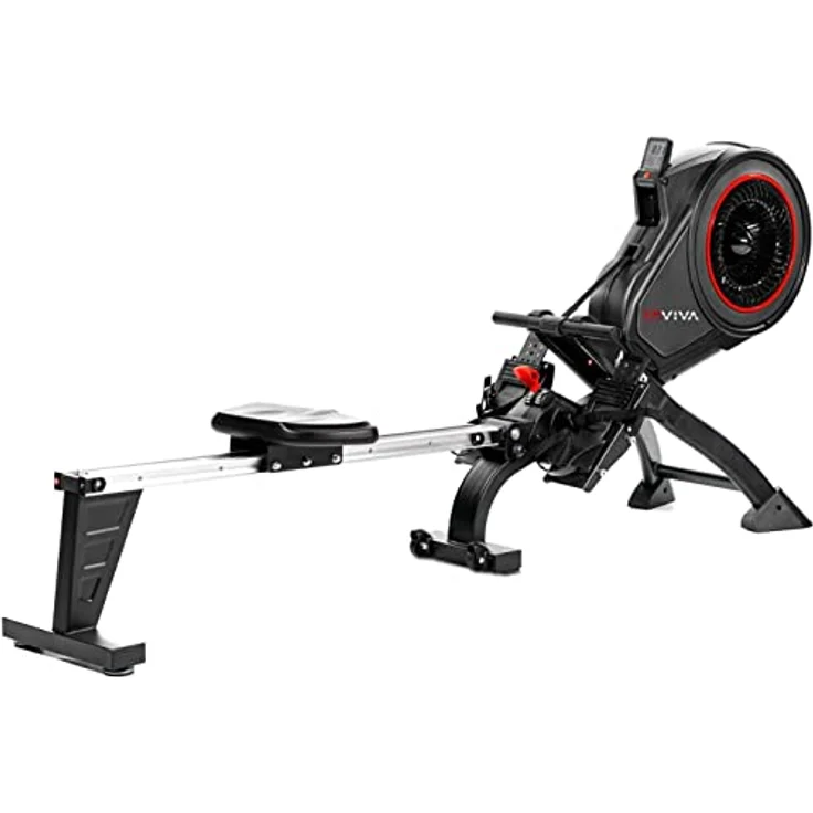 AsVIVA RA14 Rudergerät Magnetic Rower Cardio mit 13kg Schwungmasse, Magnetbremse mit 8 manuelle Widerstandsstufen, Multifunktionscomputer mit Pulsmessung – Bild 1