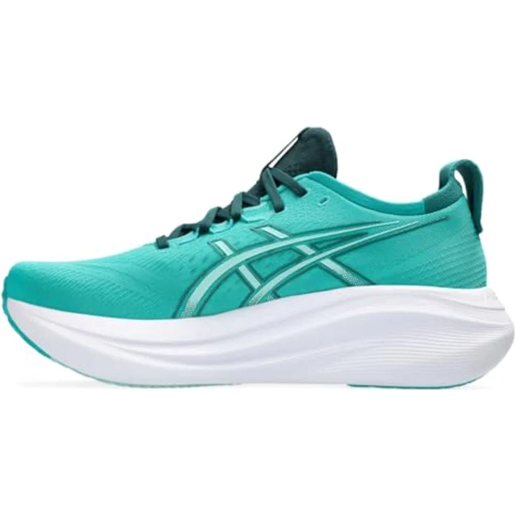 ASICS Performance Gel-Nimbus 27, Herren Laufschuhe mit FlyteFoam-Technologie und Gel-Dämpfung, Grün – Bild 4