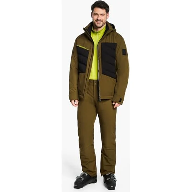 Ziener TIDAL-Z Herren Ski Jacke, wattiert, AQUASHIELD Membran, 10.000 mm wasserdicht, in seaweed - Größe 50 – Bild 5
