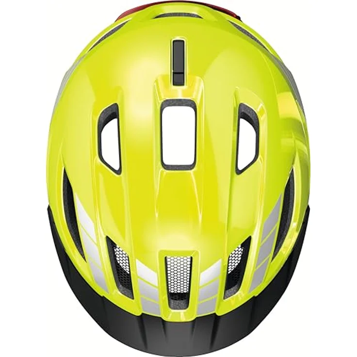 ABUS Urban-I 4.0 ACE Fahrradhelm mit aufladbarem Rücklicht, 4 Leuchtmodi, Zopf-Öffnung, magnetischem Verschluss - Größe M, gelb – Bild 4