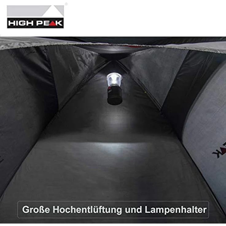 High Peak Kuppelzelt für 4 Personen Campingzelt Igluzelt 1500mm wasserdicht, Festivalzelt mit Wannenboden, grün – Bild 4