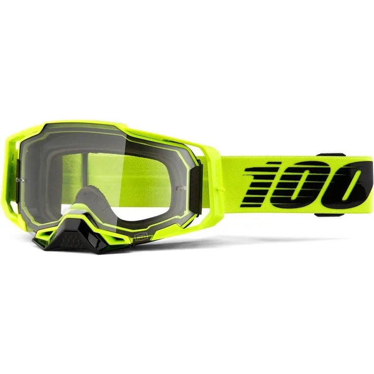 100%, ARMEGA Skibrille, Ultra HD-Linse, bruchsicher, Schnellwechselsystem, mit abnehmbarem Nasenschutz