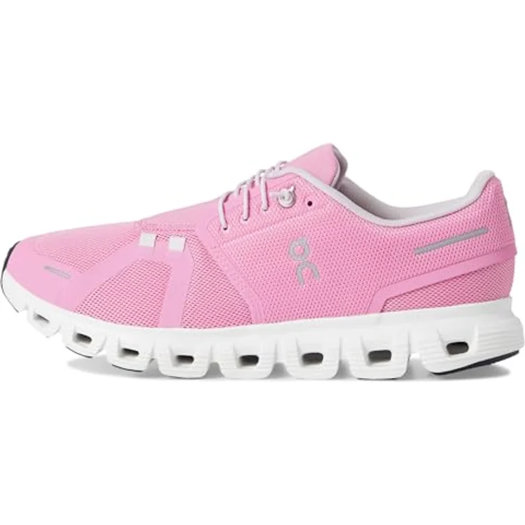 ON Running Cloud 6, Damen Sneakers in Raspberry-White mit CloudTec®-Dämpfung und leichtem Mesh-Obermaterial, EU 39 US 8 – Bild 4