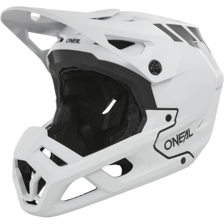 O'Neal Helm SL1 CREST, leichtgewichtiger Enduro Full-Face Helm mit optimaler Ventilation, weiß/schwarz, Größe XL – Bild 1