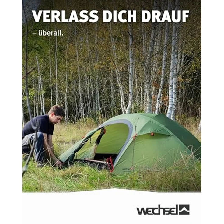 Wechsel Pathfinder I, Geodätzelt für 1 Person, sturmstabiles Expeditionszelt, kompakt & transportabel, ideal für Trekking, Camping & Radreisen – Bild 3