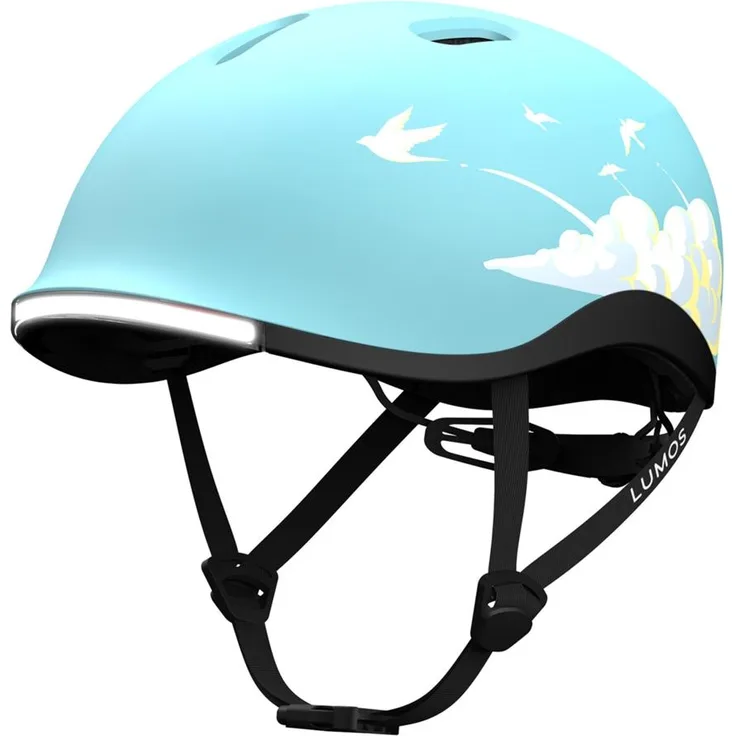 Lumen Labs Lumos Nyxel, Fahrradhelm Größe S (52-56 cm) mit vorderen und hinteren Blinkern, 56 RGB LEDs, leicht und gut belüftet