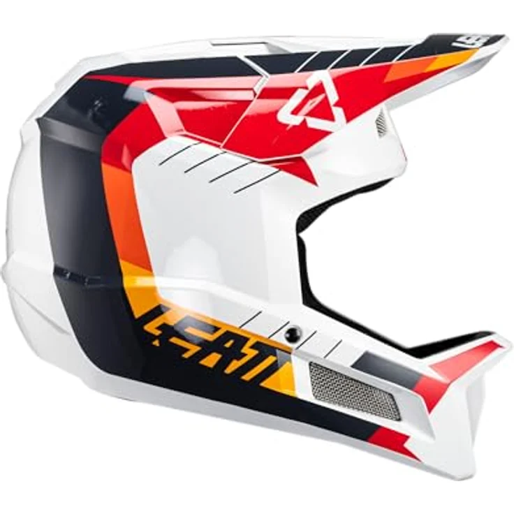 Leatt Helmet MTB Gravity 2.0, Vollgesichtshelm mit 360°-Turbinen-Technologie, weiß/rot, Größe L – Bild 5