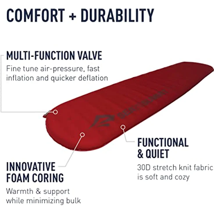Sea to Summit Comfort Plus S.I. Sleep Mat (Regular) - Robuste und langlebige Isomatte für optimale Schlafqualität – Bild 4