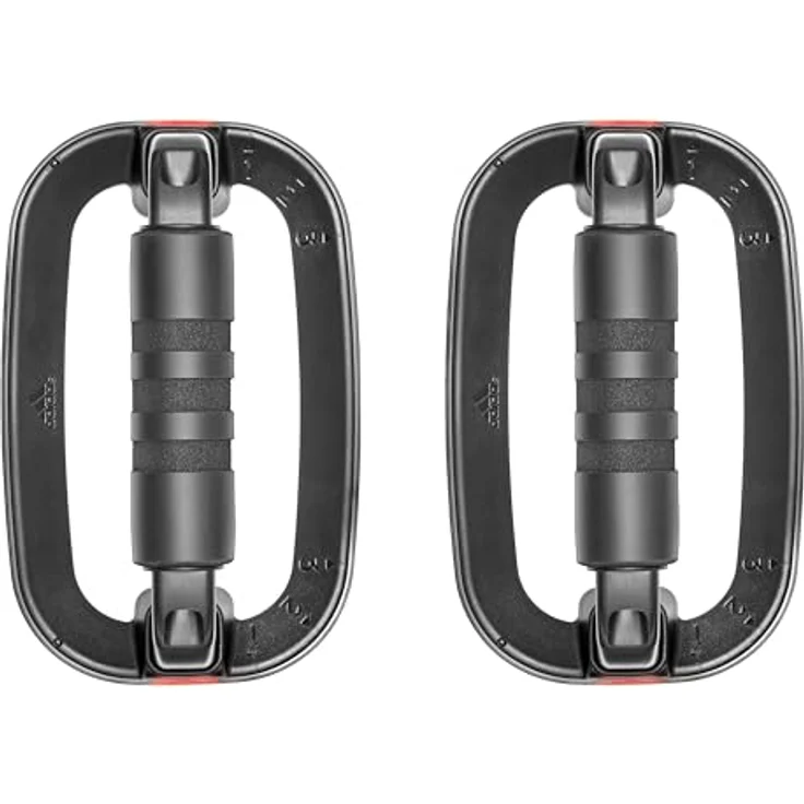 Adidas Performance Push Up Bars - Liegestützgriffe zur Stärkung der Trizeps-, Schulter-, und Brustmuskulatur, mit Schaumstoffummantelung, Farbe: Schwarz – Bild 2