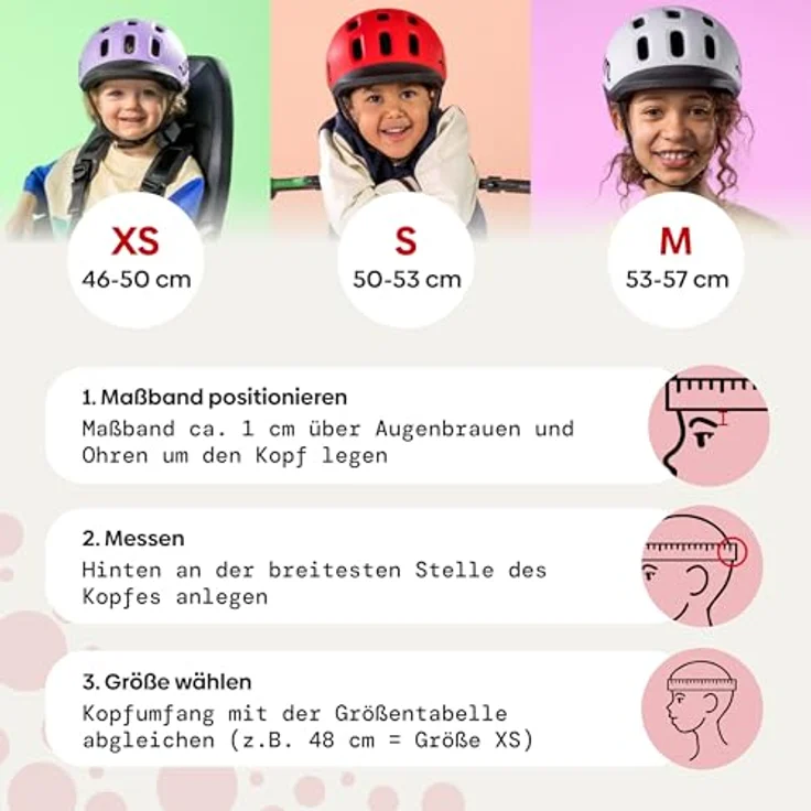 WOOM READY Kinder Fahrrad Helm, rot, S (50-53 cm), für sichere Abenteuer, hohe Sichtbarkeit, praktischer Magnetverschluss – Bild 4