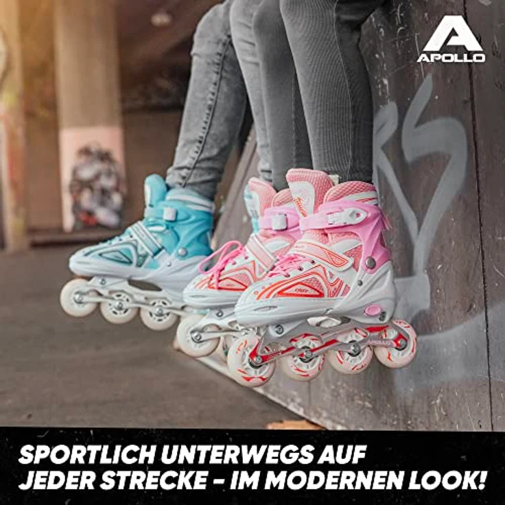Apollo Inlineskates Super Blades X-Pro LED, Kinder Inliner Größenverstellbar mit leuchtenden LED Wheels – Bild 6