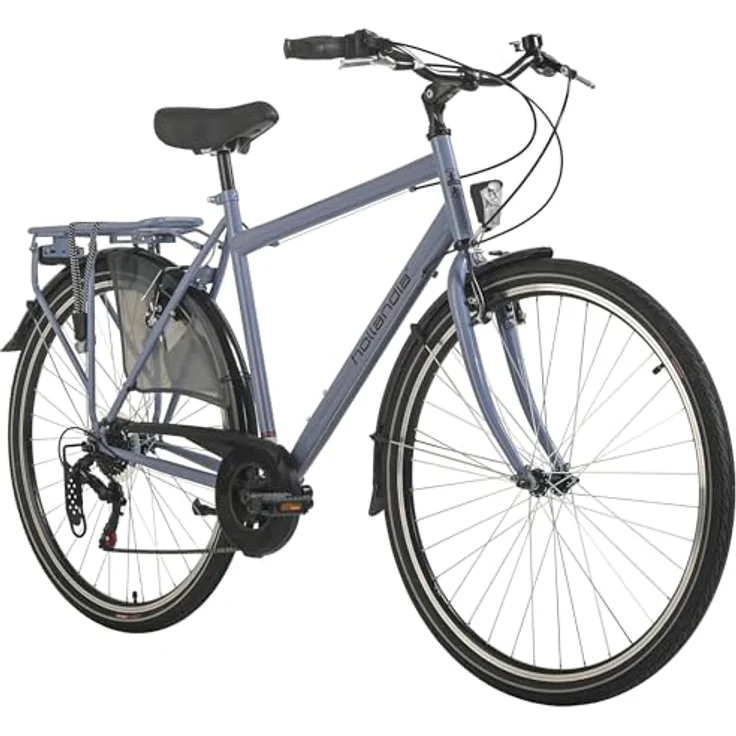 HOLLANDIA Hollandrad Herren 28" City Next Blau RH 56 cm 6 Gänge, elegantes Stadtrad mit SHIMANO 6-Gang-Kettenschaltung – Bild 1