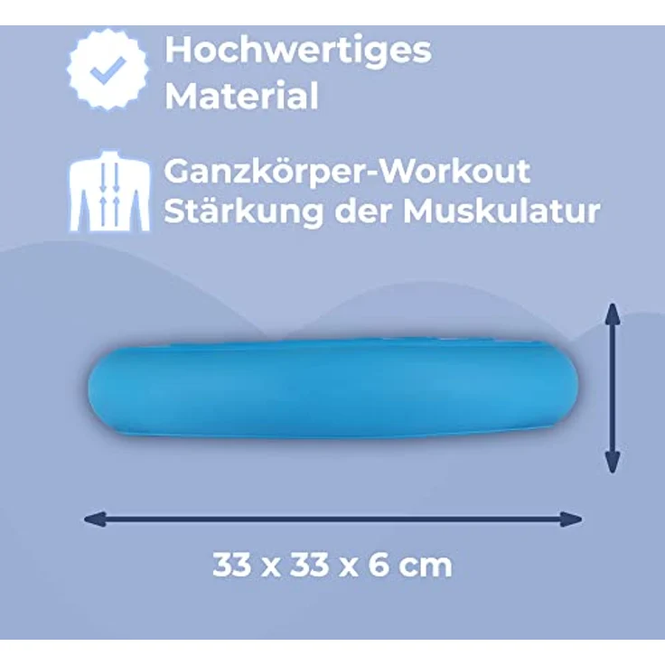 EVEREST FITNESS Balancekissen - Luftkissen mit 33 cm Durchmesser - Ballsitzkissen zur Stärkung der Balance - Orthopädisches Sitzkissen zur Linderung von Rückenschmerzen - Preisvergleich – Bild 5