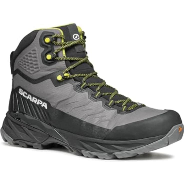 Scarpa Rush TRK LT GTX, Herren Wanderstiefel für Bergtouren, grau/lime, Größe 46,5 – Bild 1
