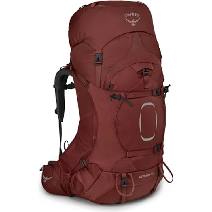 Osprey Aether 65 Trekkingrucksack L-XL, 80 cm, 100% Nylon, rot – Bild 1