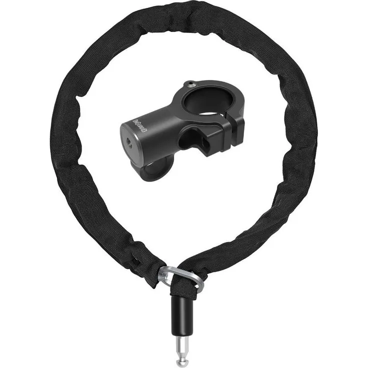 Onguard Veloschloss 120 cm, robuste Stahlkette mit praktischen Clip und 2 Schlüsseln