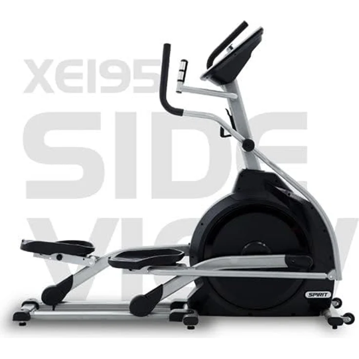 Spirit Fitness Ellipsentrainer-Ergometer XE 195, Schwungmasse ca. 21 kg, 20 Widerstandsstufen, schwarz – Bild 6