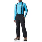 CMP Campagnolo Herren Stretch Flat Skihose, wasserdicht und winddicht, Schwarz, Größe 56