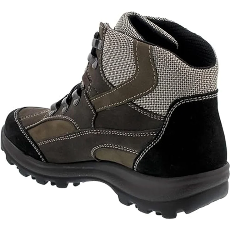 Waldläufer HOLLY Bootie, Outdoor-Schnürstiefel aus Nubukleder/Torrix, schwarz/brasil/terra, Weite H, wasserabweisend, herausnehmbares Fußbett – Bild 3