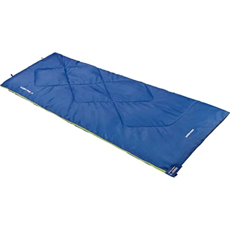 High Peak Deckenschlafsack Ranger Sommer Trekking Schlafsack Decke 900 g Leicht, BIONIC-FINISH ECO Imprägnierung, PFC freies Material, Koppelbar, umlaufender RV - Blau – Bild 1