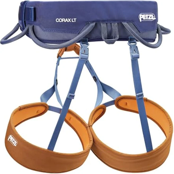 PETZL CORAX LT Unisex Klettergurt, Indigo Blue, M mit FRAME Technology, gepolsterten Beinschlaufen und recyceltem Polyester – Bild 2