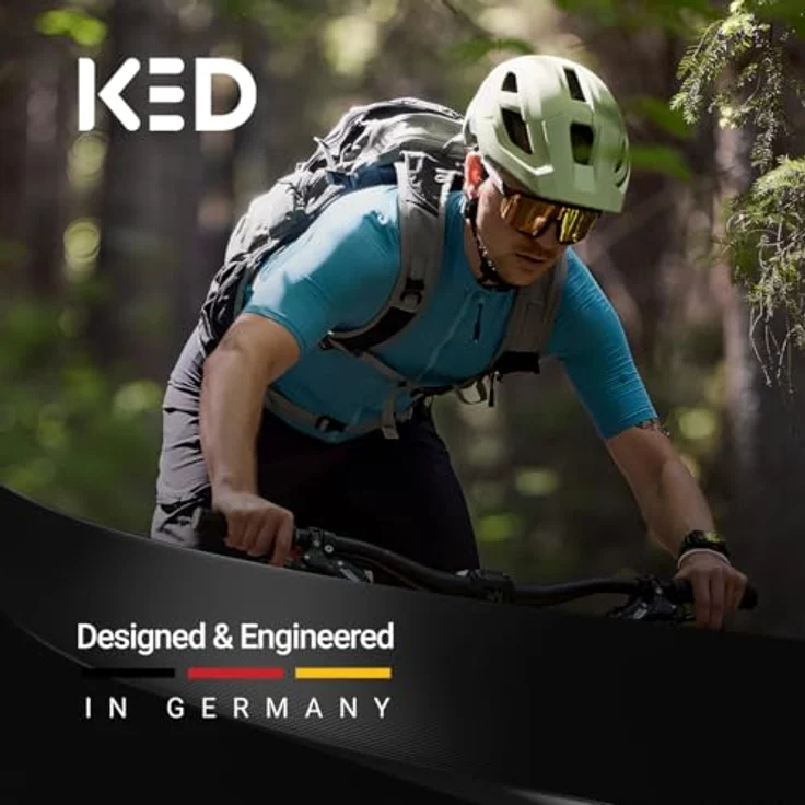 KED MTB-Fahrradhelm EMBRACE, VIOLET PINK MATT, höhenverstellbares Visier, Inmold-Technologie – Bild 5