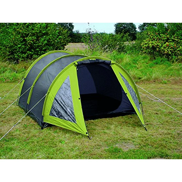 EXPLORER TUNNELZELT Explorer 2, 3 Personen Familienzelt mit Vorraum, Maße 200/295 x 210 x 120 cm, 2.000 mm Wassersäule, Ring + Pin-System, 2 Fenster im Vorraum – Bild 3