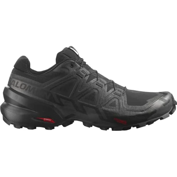 Salomon Speedcross 6, Trail Schuhe Herren mit robustem Mesh-Obermaterial und Schnellschnürung, schwarz – Bild 6