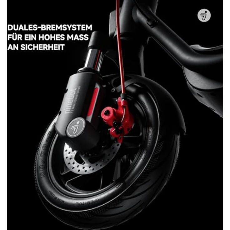 Segway-Ninebot F2 E-Scooter, 20 km/h, 55 km Reichweite, 400 W Motor, vordere Doppel-Federung, Traktionskontrollsystem – Bild 7