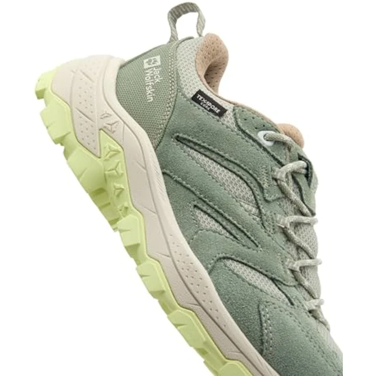 Jack Wolfskin Vojo Tour Texapore Low W, Damen Wanderschuhe mit wasserdichtem Wetterschutz, Grün – Bild 6