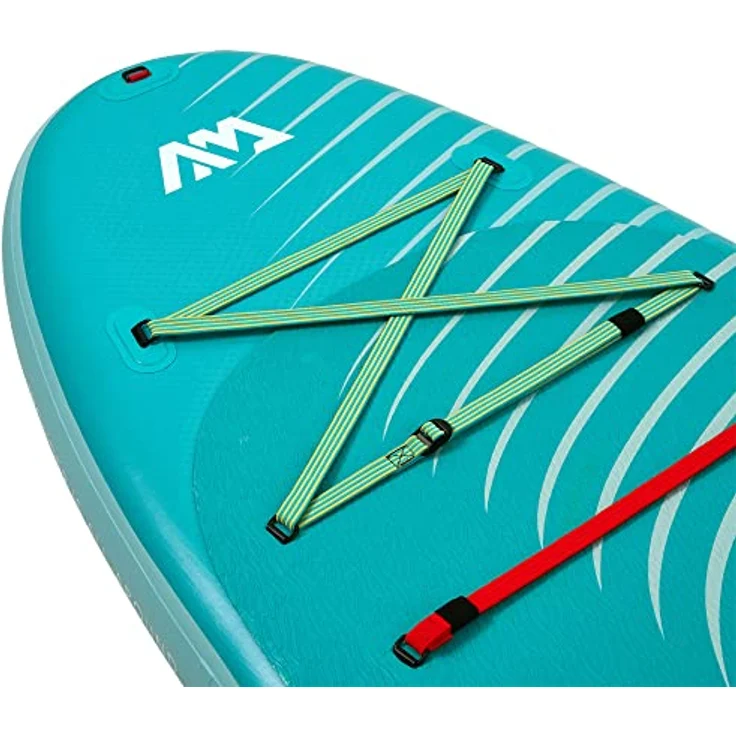 Aqua Marina Dhyana Aufblasbares Fitness Stand Up Paddle Board (iSUP) Paket, 325 cm, mit stabiler Form und rutschfestem EVA-Deck, Türkis – Bild 5