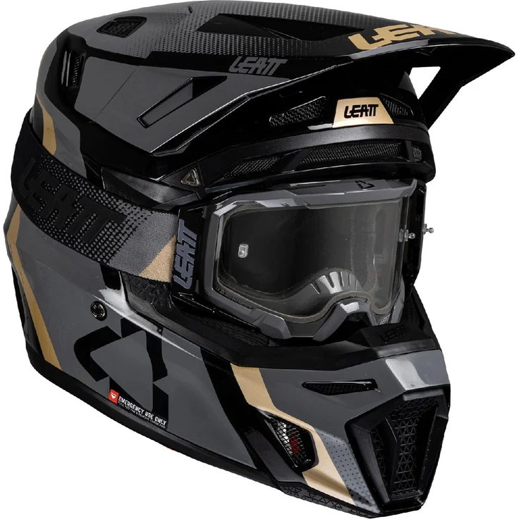 Leatt Helm Kit Moto 8.5, Fahrradhelm in Größe 2XL mit Pro-Fit-Komfortfutter und 360° Turbine Technology