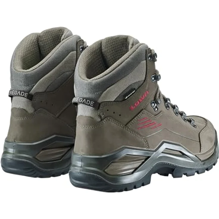 Lowa Renegade EVO GTX MID, Wanderschuhe mit GORE-TEX, Nubukleder, Vibram®-Sohle, Espresso/Seegras, Gr. 50 – Bild 4