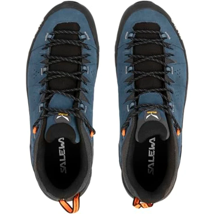 Salewa Alp Trainer 2 Mid, Herren Wanderschuhe mit Vibram® Sohle und 360°-Gummirand, Blau, Größe 46.5 – Bild 4
