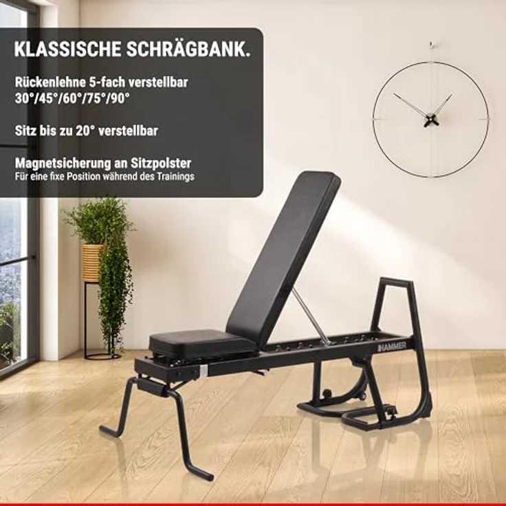 HAMMER Trainingsstation Bench Pullup & Dip, 3 in 1 Bench, höhenverstellbar bis 223 cm – Bild 5