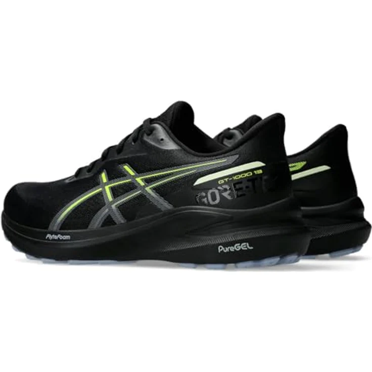 ASICS Performance GT-1000 13 GTX, Herren Laufschuhe mit FlyteFoam- und Gel-Technologie, Schwarz, Größe 44 – Bild 2