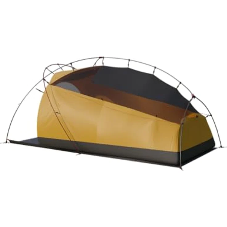 Salewa Puez Trek 3P Zelt, mit vestibule extension solution und verstellbaren Verankerungspunkten, Farbe: 0590-alloy/gold, Größe: UNI – Bild 3