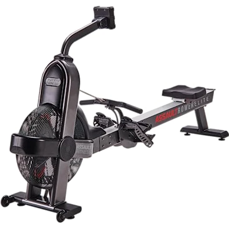 Assault Fitness Rudergerät, Integrierte Transportrollen und Handgriff, Digitales Konsolen-Display, Umweltfreundlich, Ergonomischer Sitz – Bild 2