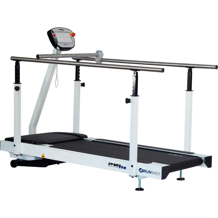 Sport-Tec Laufband RUN 1.5 med, Laufband zur Therapie und Rehabilitation, 10.1" Touch Screen-Display, 2 PS Motor, blau