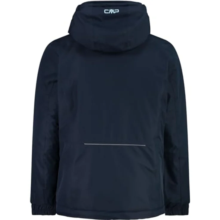 CMP Kid G Jacket Fix Hood, wetterfeste und warm isolierte Skijacke für Mädchen, Schwarz-Blau, Größe 116 – Bild 2