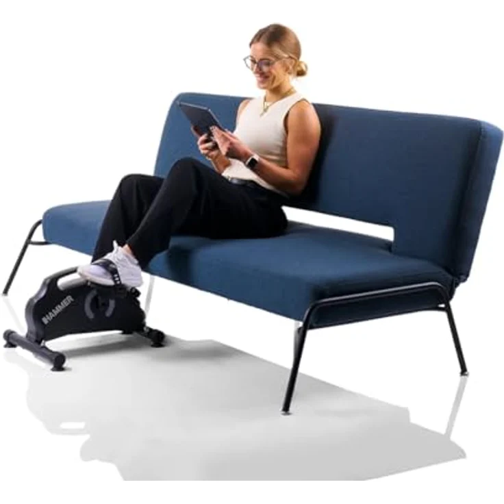 HAMMER Pedaltrainer Magnet, Arm und Beintrainer, Heimtrainer, Mini Fitnessbike für Zuhause, Sportgerät, Mini Bike, Bewegungstrainer für Senioren, Fitnessgerät für Büro – Bild 3