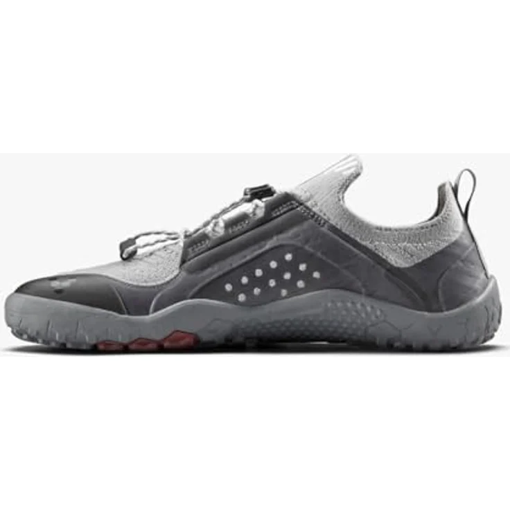 Vivobarefoot Primus Trail Knit FG, Leichte Barefoot Trailrunning-Schuhe für Herren, Grau, EU 45 – Bild 4