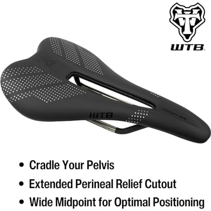 WTB Gravelier Sattel, Titan, Schwarz, Fusionsform-Basistechnologie, breiter Mittelpunkt, verlängerter Perineal-Entlastungsschnitt, integrierte Werkzeughalterung – Bild 2