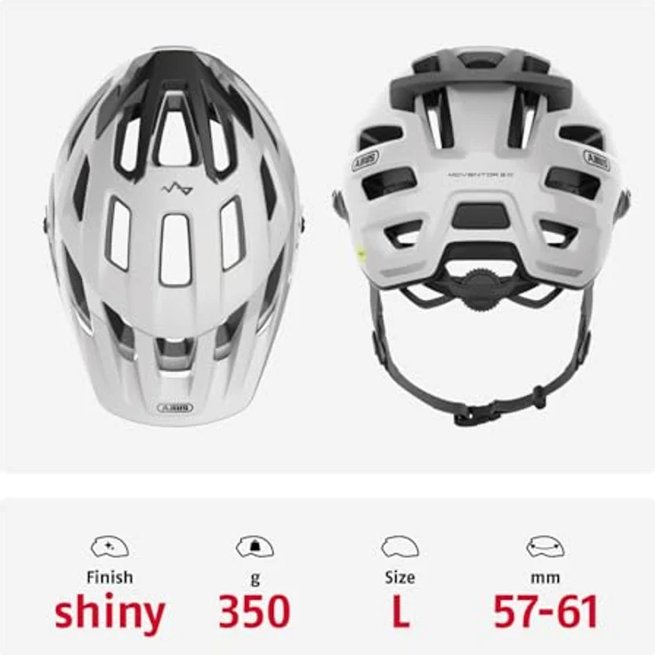 Abus Moventor 2.0 MIPS, Velohelm für Mountainbiker, 57 - 61 cm, leicht und gut belüftet mit Aufprallschutz – Bild 3